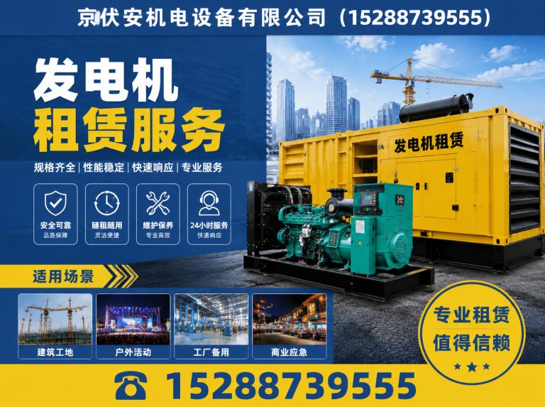 泸州发电机租赁展示图